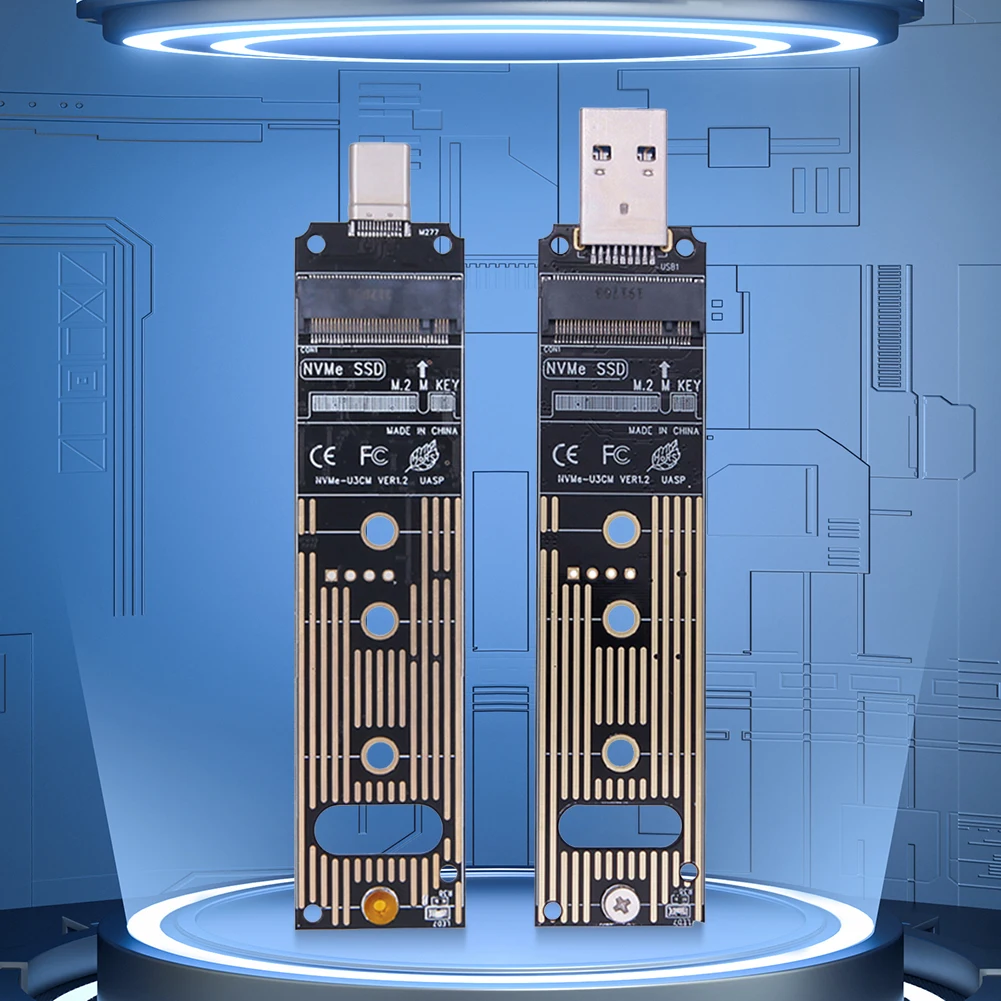 M.2 NVME SSD إلى USB 3.1 محول 16 تيرا بايت M.2 NVMe إلى قارئ بطاقات USB يدعم UASP TRIM لـ 2280 2260 2242 2230 SSD فقط لـ M.2 NVME