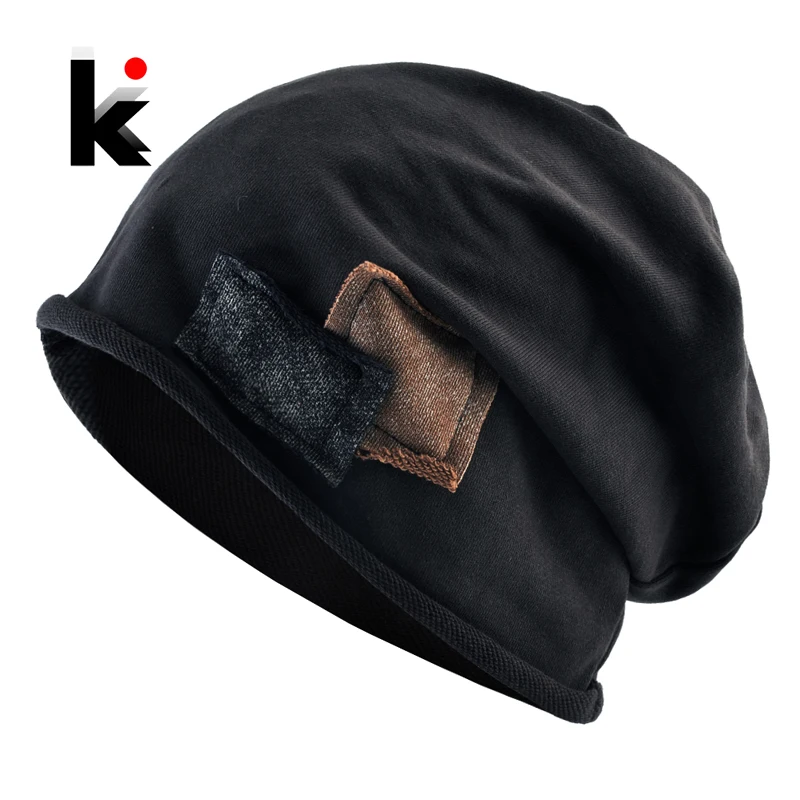 Fashion Crimping Beanie Men Women Spring Summer Thin Knitted Hat Solid Color One Layer Skullies Beanies Loose Hip Hop Bonnet