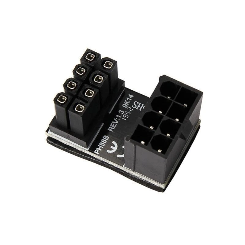 Y5LB 180 Degree PCIe 8Pin UTurn Power Adapter Board GPU VGA PCIe 8Pin Power Adapter For Efficient Cable Managements
