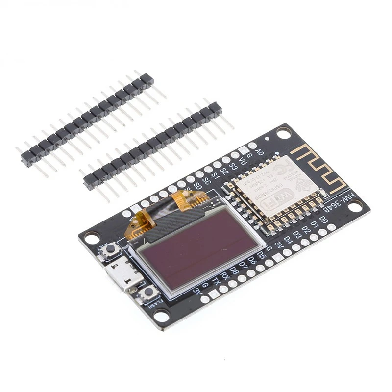 NodeMCU ESP8266 Development Board With 0.96 Inch OLED Display CH340G ESP-12F WiFi Module TYPE-C USB For Arduino/Micropython view 3