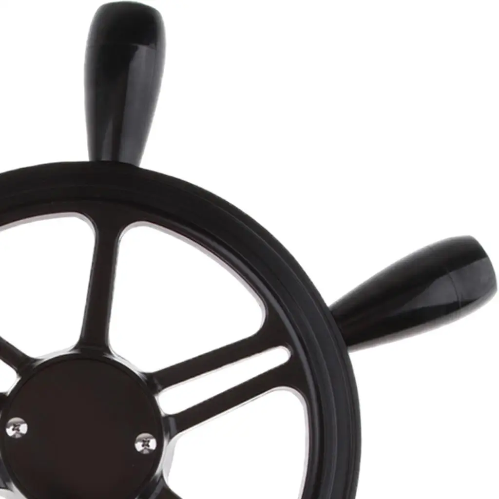 Marine Boat Steering Wheel Antique Traditional Ship Wheel 6 Spoke Aluminum Marine Accessory for Watercraft