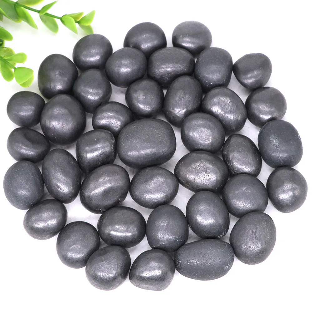 Natural Shungite Reiki Healing Tumbled Stone Minerals Quartz Bulk Water Cleaner Gemstones Home Decor Fish Tank Aquarium Specimen