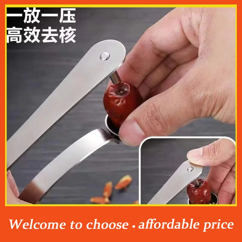 **Stainless Steel Red Date Pitter Tool–Seed Corer Kitchen Gadget'