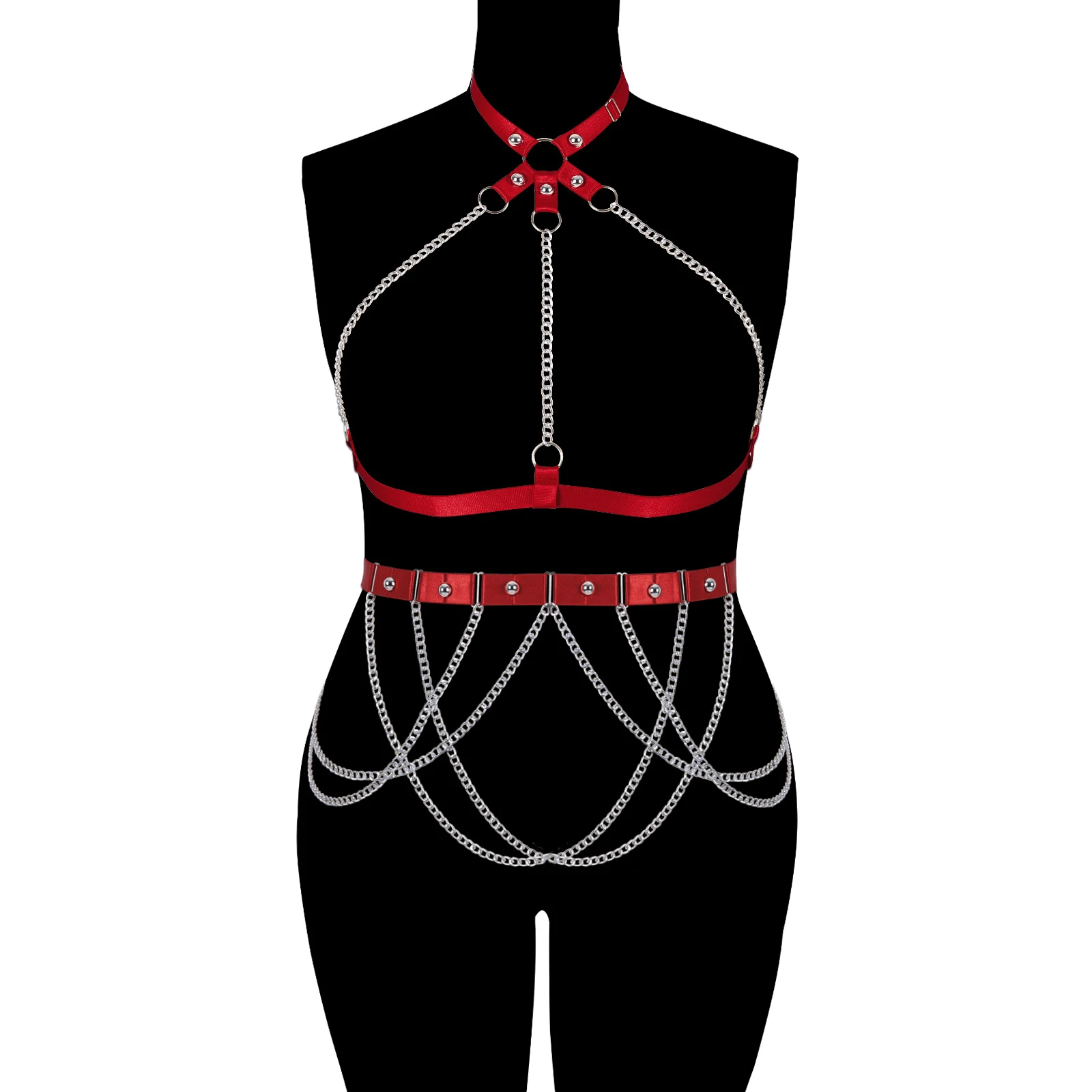 

Women Fashion Garters Belt Gothic Body Harness Underwear Suspenders Sexy Underwear Bondage Straps Body Accessories