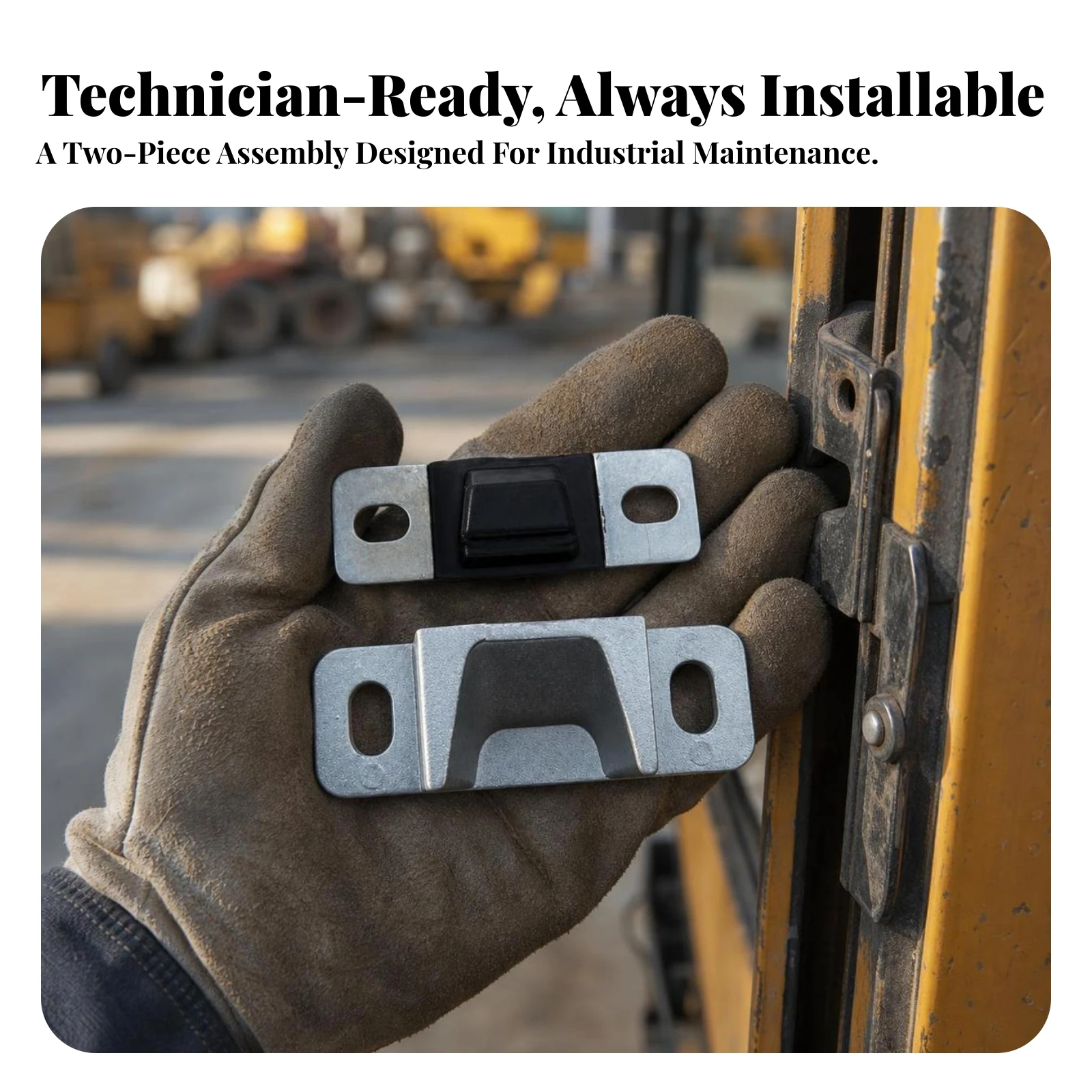 Excavator Side Door Guide Blocks Wear-Resistant Excavator Door Limit Blocks for Machinery Mechanics, Construction Sites