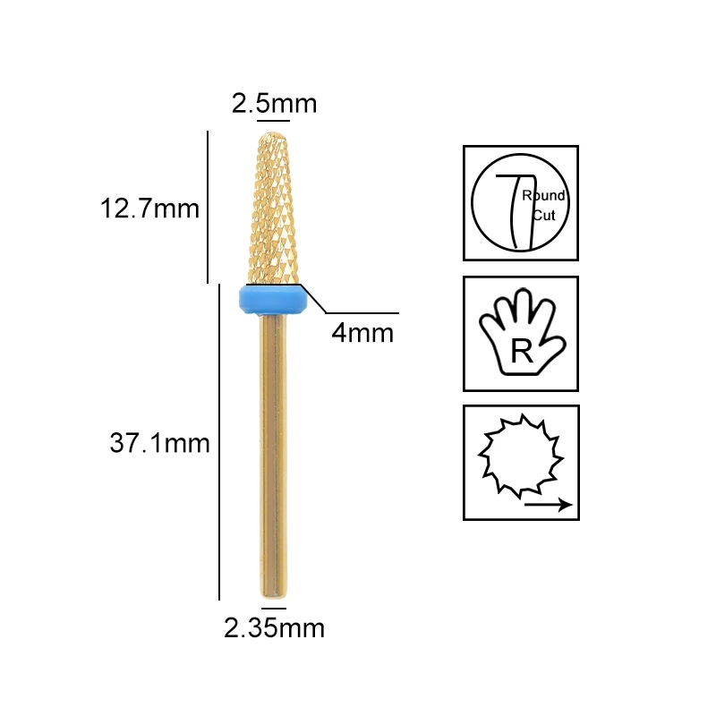 小さなコーン型のネイルドリル,タングステン,カーバイド,eファイル,マニキュア除去,つけ爪,マニキュアツール,ペディキュアアクセサリー