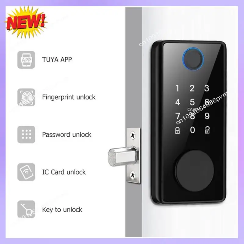 

Электронный дверной замок T24C для замка Tuya с засовом, замок с отпечатком пальца, вход без ключа с приложением Smartlife, удаленная разблокировка
