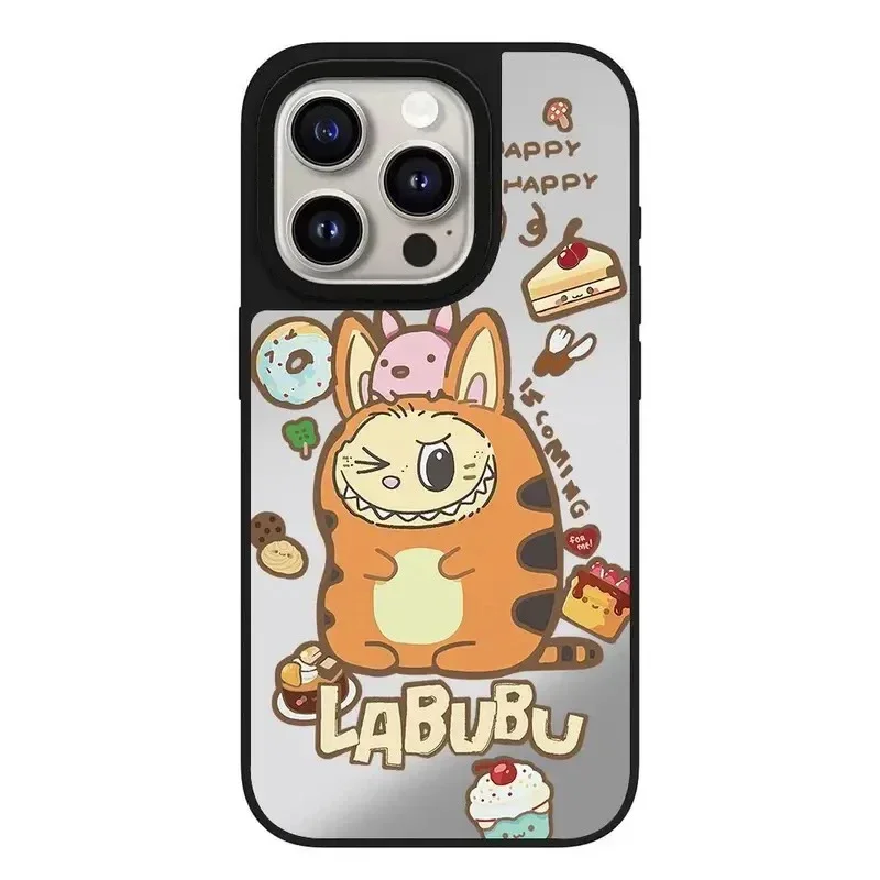 

Cartoon Doll Mirror Magnetic iPhone 11 12 13 15 14 16 Pro Max Protective Case, Fits iPhone 16 Pro Max