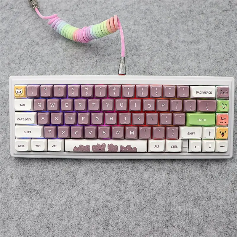 

Стабильный-13-клавишный колпачок для клавиш из ПБТ XDA, шариковый колпачок 7U, разделенный колпачок для космической панели, пятисторонний сублимационный колпачок для механической клавиатуры