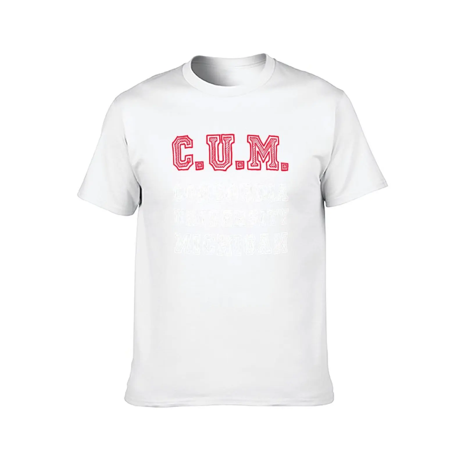 C.U.M. Concordia University Michigan T-Shirt anime tshirt t shirts cotton 100% man t shirt designer T-Shirt