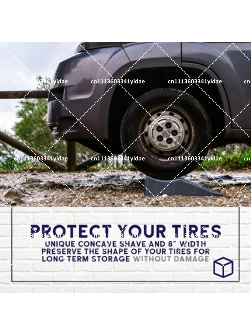 5.5 Inch Tire Lift Ramp Portable Car Service Ramp Stopper for Driveway