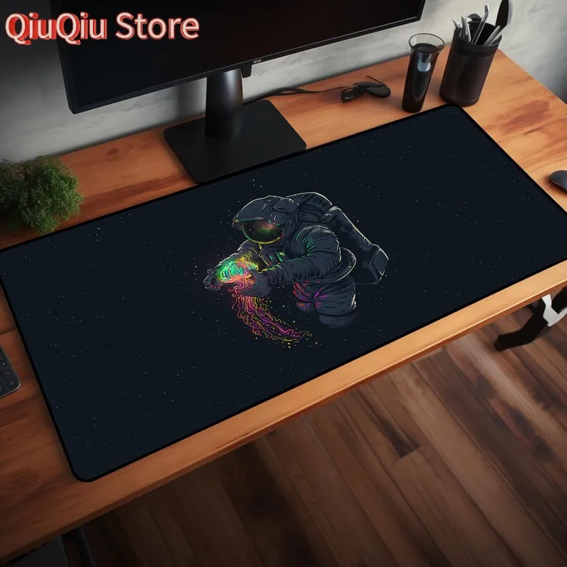 

Коврик для мыши Neon Astronaut: настольный коврик Space Jellyfish - Space Fan