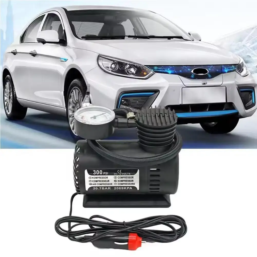 12v Auto Electric Air Pump 300psi Air Compressor Tire Mini Car Tire Inflator Auto Repair Accessories For Inflator High Qual X4v3