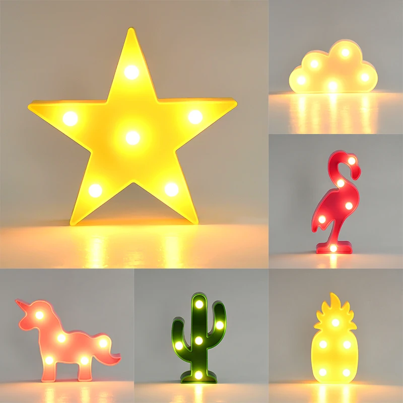 LED Flamingo Ananas Einhorn geformte Lampe warmweißes Licht Hochzeit Geburtstag Party Dekoration