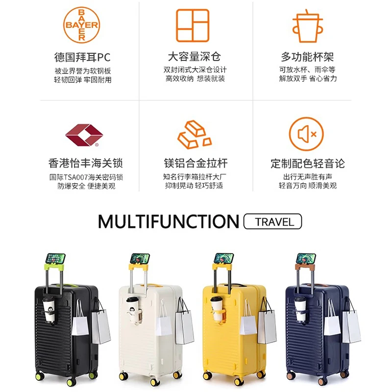 حقيبة متعددة الوظائف، حقيبة ترولي خفيفة للغاية للسيدات ذات سعة كبيرة، حقيبة رجالية، حقيبة جلدية، حقيبة كلمة مرور كبيرة #2