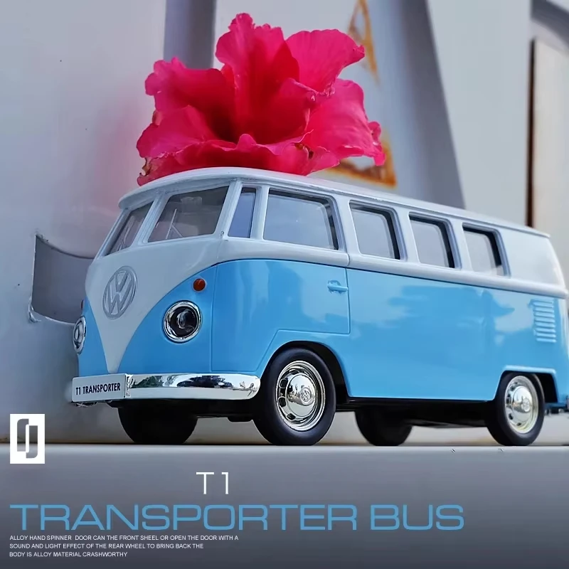 

1:36 T1 автобус миниатюрный автомобиль VW игрушки сплав литья под давлением масштабная металлическая коллекция модель автомобиля транспортные средства детская игрушечная машинка X23