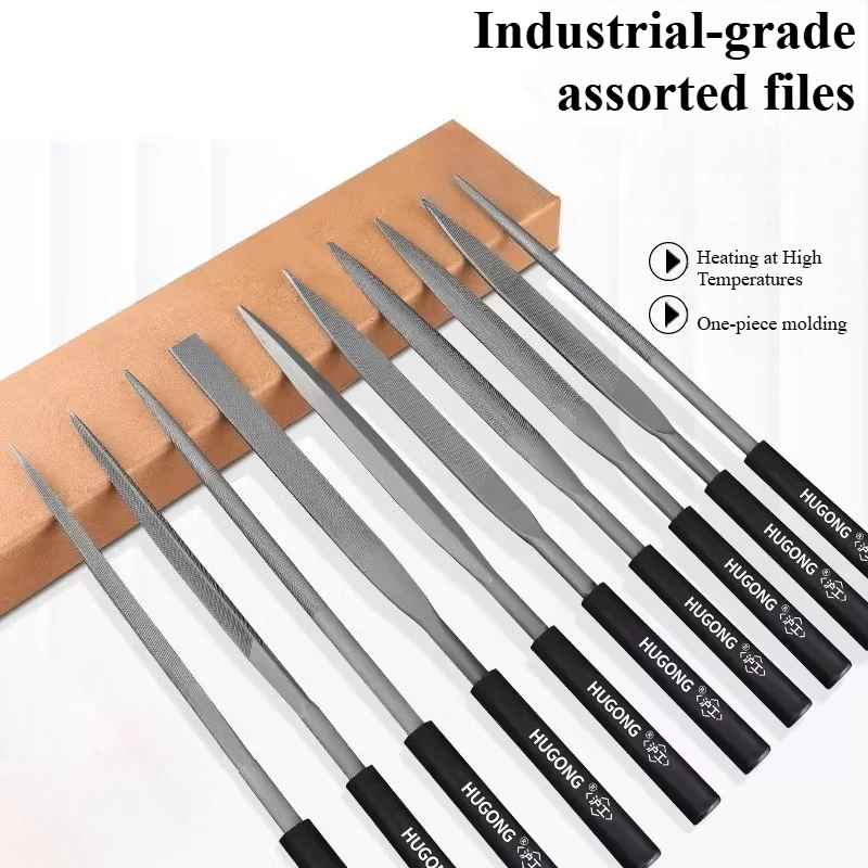 

Metal grinding tool set, assorted file, plastic small file, triangular file, small semi-circular knife, flat round knife