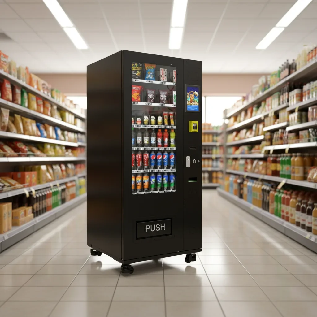 FOODLINE Multi Payment Combo Vending Machine Cool Store Deliver All In One Overheat Protection Retail Cabinet