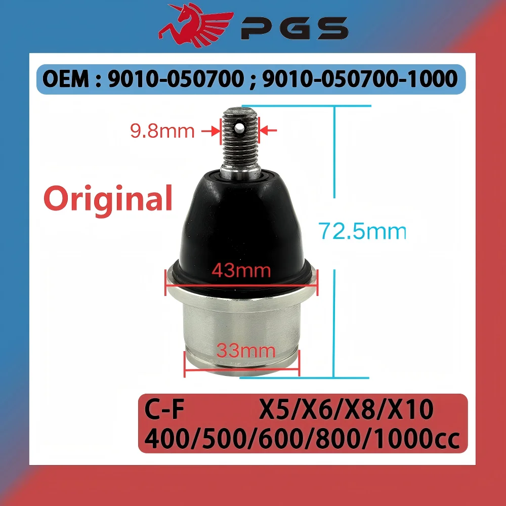 

Оригинальный верхний шарнирный палец 9010-050700-1000 для квадроциклов CF ATV CForce 400L 450L CF400ATR CF500ATR CF600ATR CF600AU CF 500 600 800