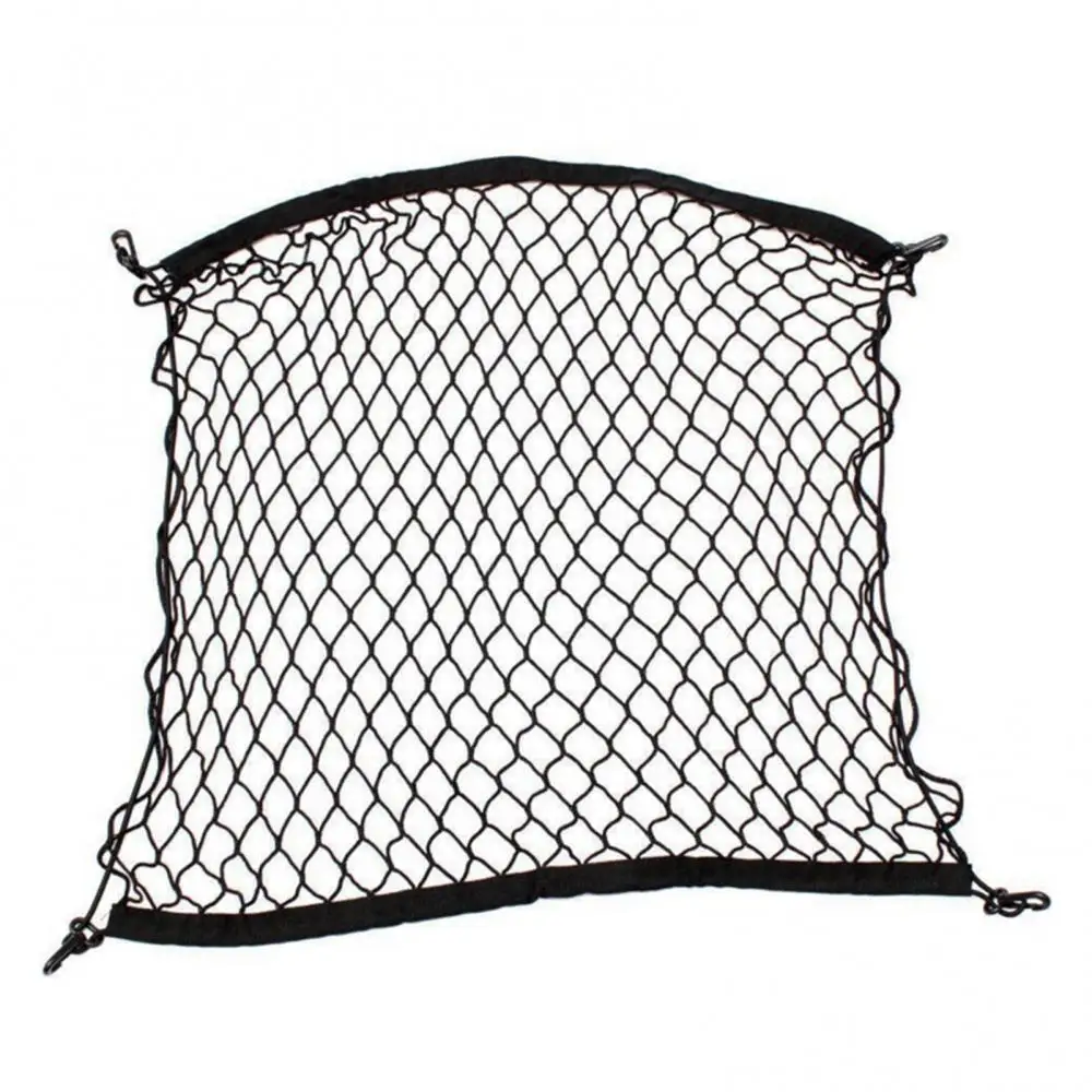 

Universal Car 120cm x 70cm Car Trunk Luggage Storage Cargo Organiser Nylon Elastic Mesh Net With 4 Plastic Hooks