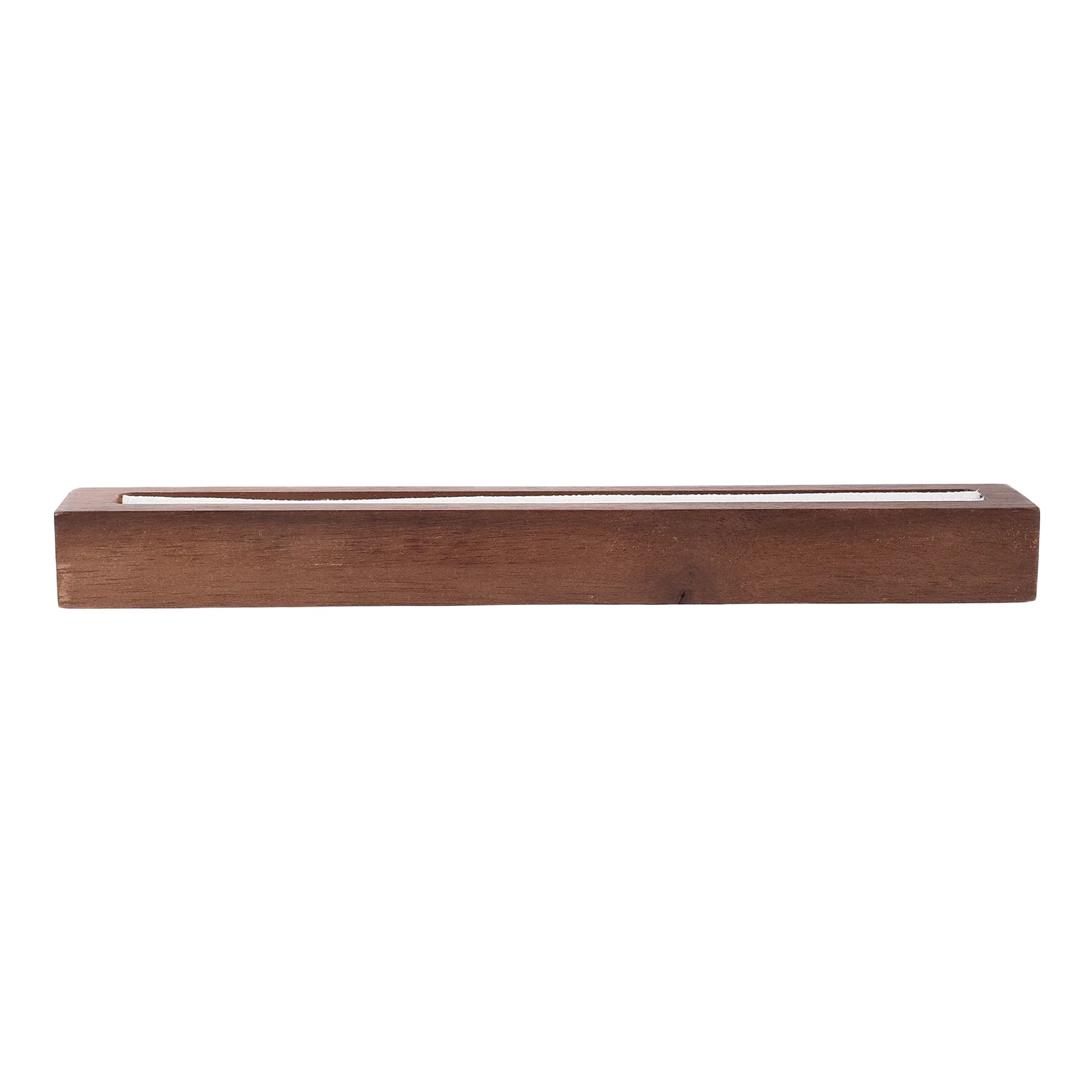 

1pcs Wood Stand Lined Ring Holder Tray Natural Grain Pattern Bracelet Display Jewelry Tray Wood Organizer Storage