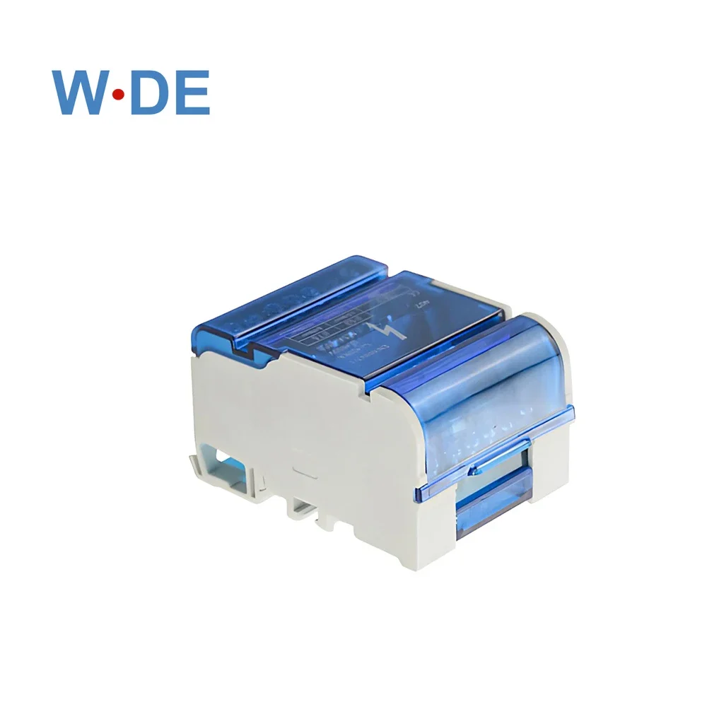 1 Piece WDH407 Screw Junction Modular Universal Wire Electrical Connector Din Rail Terminal Block Power Distribution Box