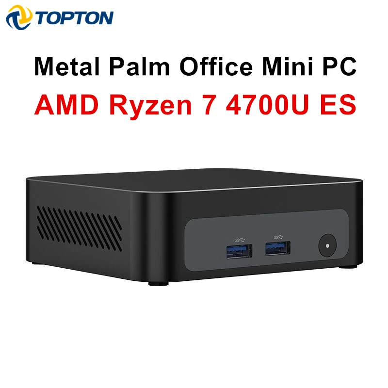 Topton Palm Gaming Mini PC AMD Ryzen 7 4700U ES 3 5300U ES 2*DDR4