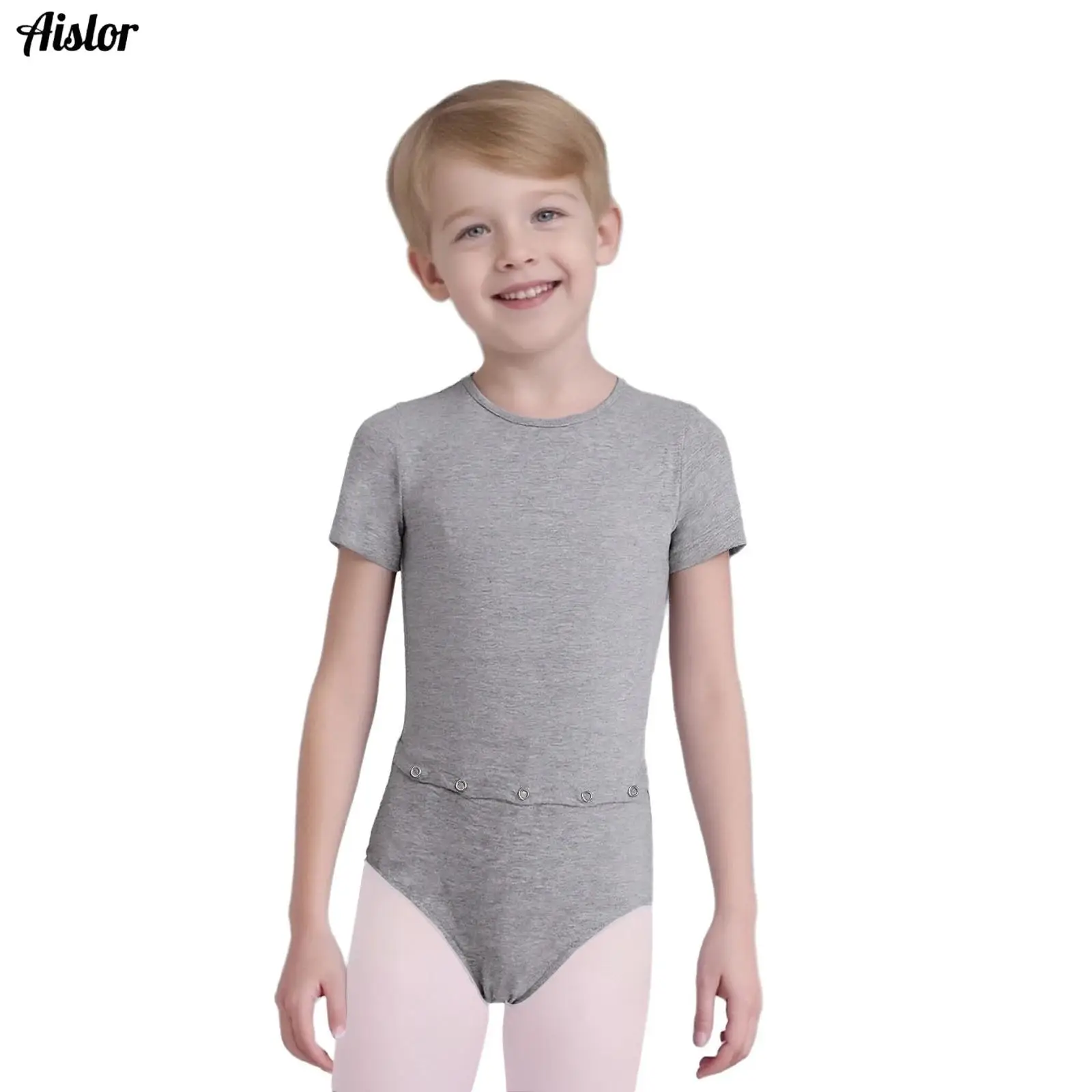 

Kids Boys Girls Special Needs Adaptive Clothing Cotton Invisible Zipper Anti-Strip Romper Short Sleeve Bodysuit with Tube Access