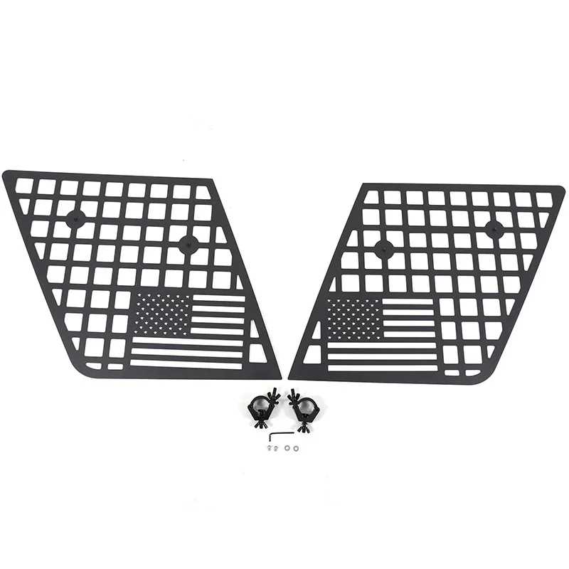 Support de pelle d'ingénierie de panneau de nid d'abeille de fenêtre latérale de coffre de voiture en aluminium pour Land Rover Freelander 2 2007-2015 accessoires de voiture