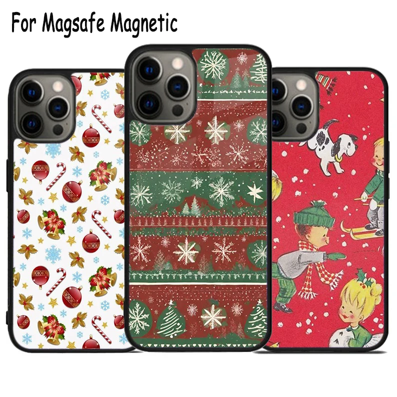 עטיפות חג המולד הבציר מטען אלחוטי טלפון מגביטה 15 16 14 13 11 12 פרו מקסימום בתוספת כיסוי פגוש מגנטי