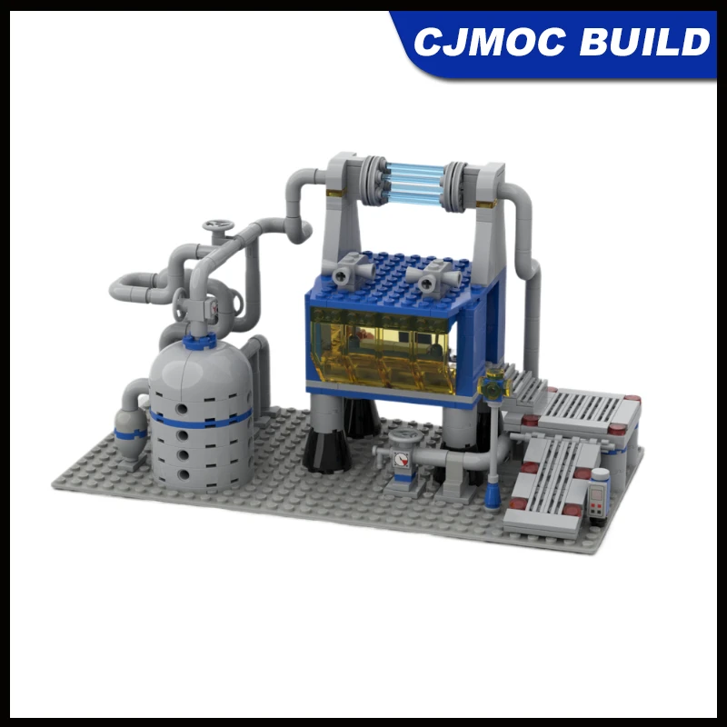 

Конструктор MOC Space Series: Модульная модель космической газовой шахты, развивающие креативные игрушки, подарки для детей и взрослых на праздники