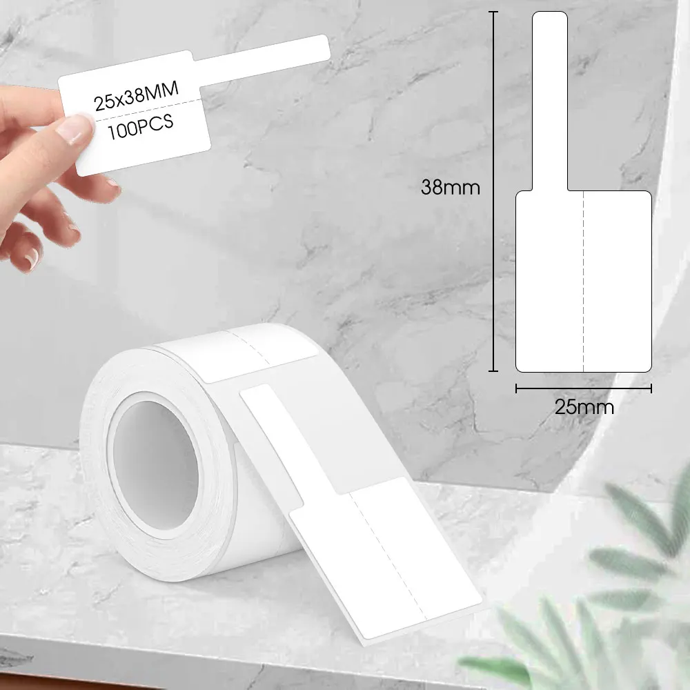 

Marklife P50 Белый кабель Термобумага для M110 M220 M221 P50 E210 Этикетка Водонепроницаемые самоклеящиеся наклейки 38 мм x 25 мм