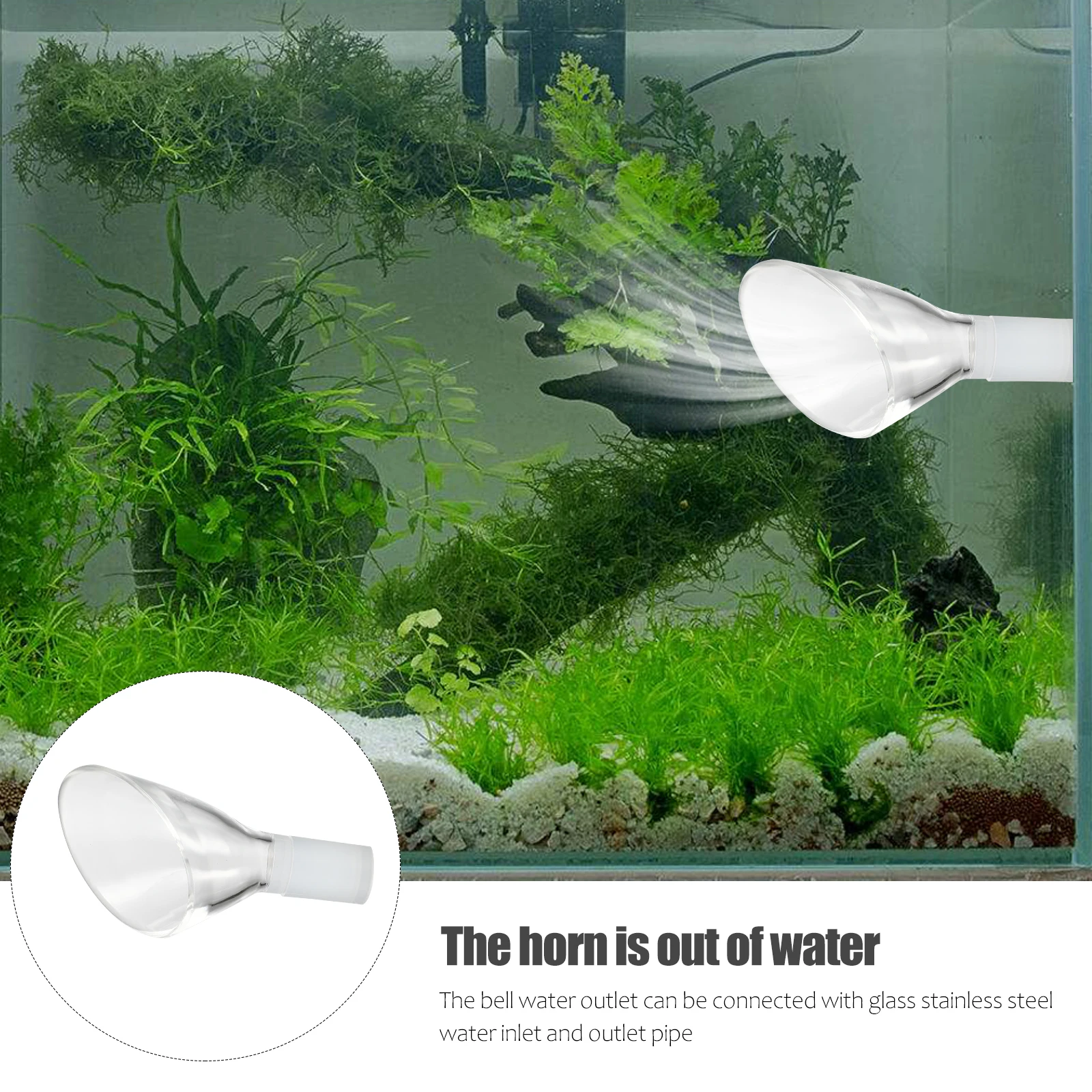 

Aquarium Water Degree Rotatable Fish Tank Filter Barrel Acrylic Return Jet Assembly Simulated Safe