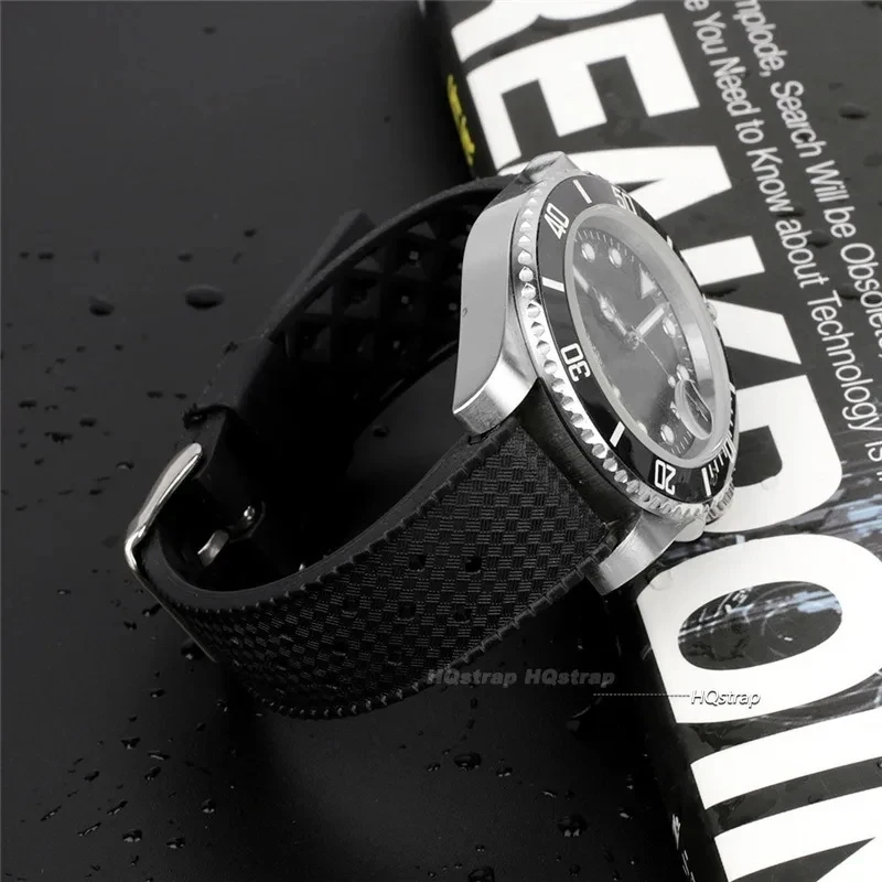 20mm 22mm Tropic Silicone Strap for Citizen Rubber Watchband for Seiko Waterproof Bracelet Quick Release Wristband for Casio