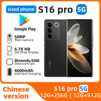 VIVO S16 Pro 5G Dimensity 8200 6.78inch AMOLED 50MP Camera Cell Phone 4600Mah 66W Dash Charge Android 13 NFC used phone
