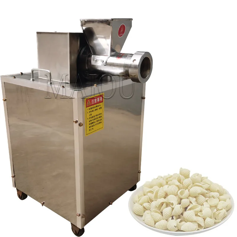 Multifunction conch rice crust fusilli shell Pasta roll maker machine/Pentagram noodle macaroni extrusion making machine