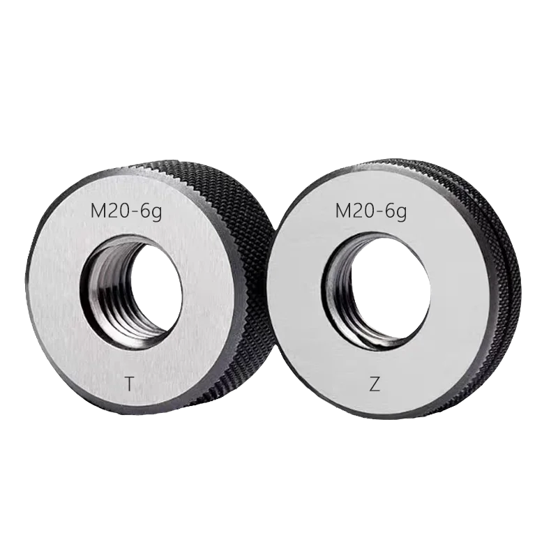 1 conjunto (1 * go + 1 * nogo) M16-M20 medidor de anel de rosca fina métrica não padrão 6g ferramenta de medida m16m17m18m19m20 x1.5 0.5 1.25 0.75