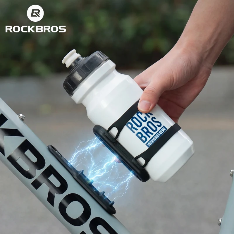 ROCKBROS Magnetic Bike Water Bottle Holder Quick Attach Release Universal Mount Stable Anti-Shock Design Anti-Drop Kettle Buckle