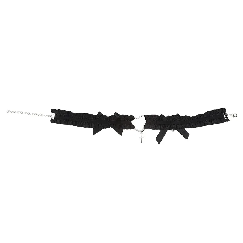New Women Elastic Garter Belts Heart Leg Neck Ring Punk Girls Adjustable Thigh Stokings Clip Harness Suspender