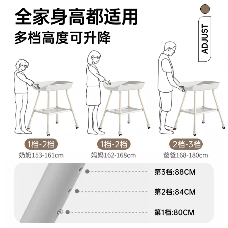 Newborn diaper table Nursing table removable Easy diaper change factory one wholesale crib Silent adjustable