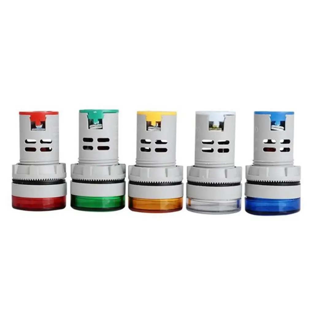 Digital Voltage Voltmeter Meter Mini AC Indicator Cylinder Shape High Brightness LED Display for DIY Power Panel