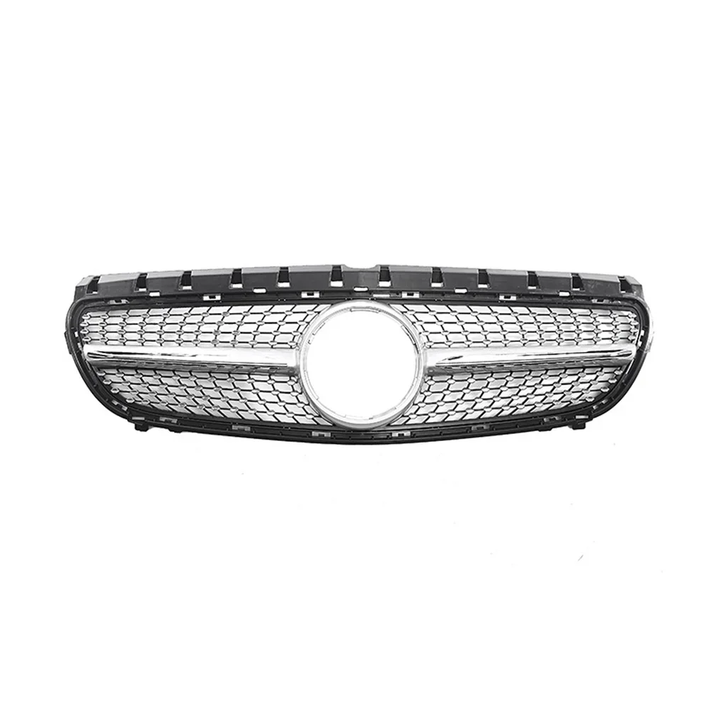 For Mercedes Benz B Class W246 2015-2019 Diamond Star Grille Front Grille GT Style Racing Grill Replacement Tuning Body Kit