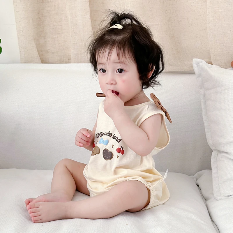 Draagzak Wrap Zomer Dunne pasgeboren e Modal Babyvest Onesie Katoen Princ Sle ort Sve Bloemenprint Dr