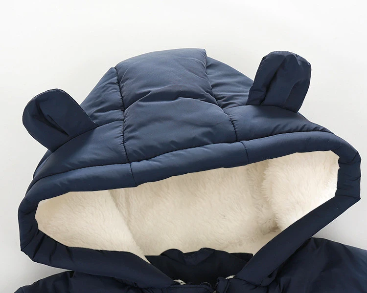 Lrcoml Halten Dicke warme Säuglingsbabyspielanzug Winterkleidung Neugeborenes Baby Junge Mädchen Strampler Overall Mit Kapuze Kind Oberbekleidung Für 0-24M – Detail 8