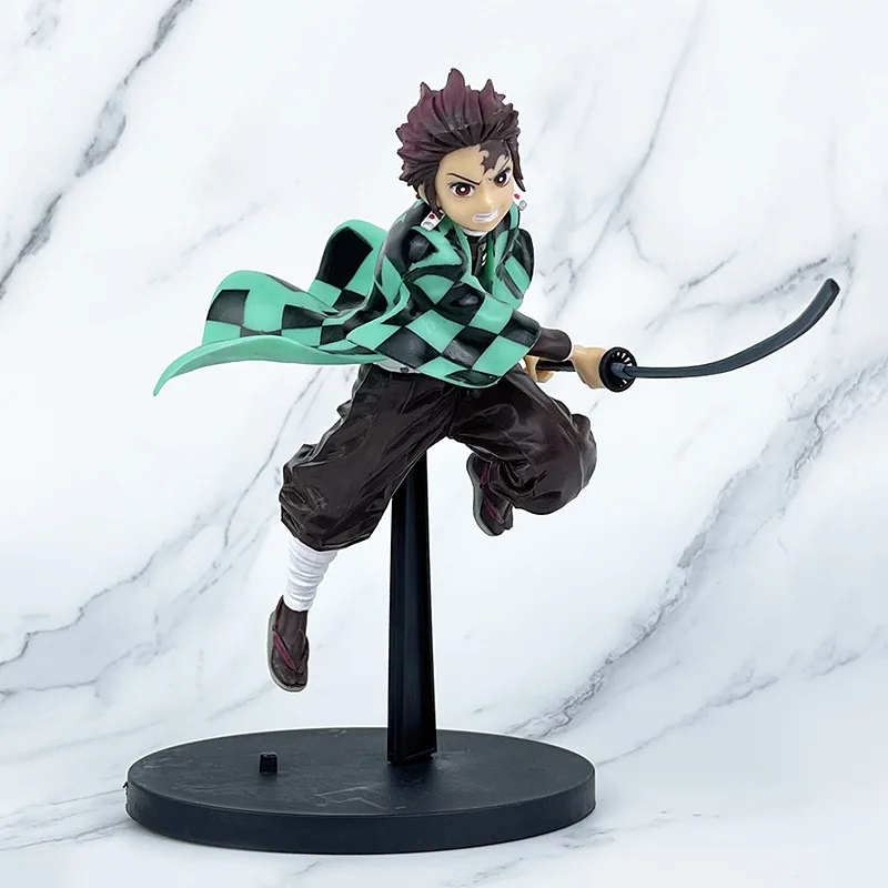 Anime Demon Slayer Action Figures Tanjirou Nezuko Zenitsu Tomioka Giyuu Kochou Anime Figure Collect Kid Doll Toys for Children