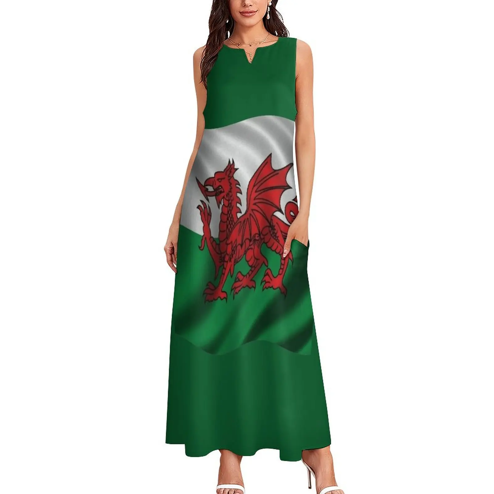 Y Ddraig Goch Welsh Flag Rugby Union v1 Long Dress women's evening dresses 2025 dress party night Dress