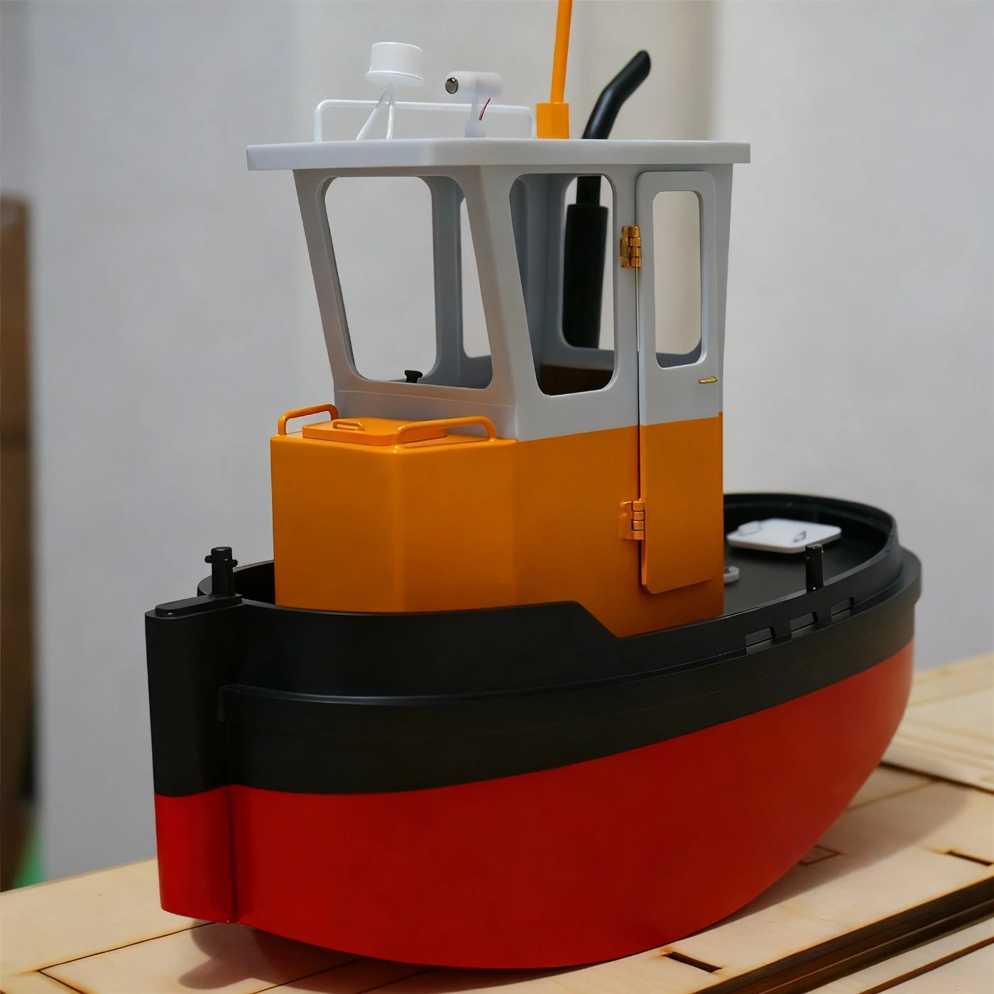 1/18 RC 선박 22cm 시뮬레이션 Q1 원격 조종 예인선 고토크 180 모터 RC 선박 모델 키트 장난감