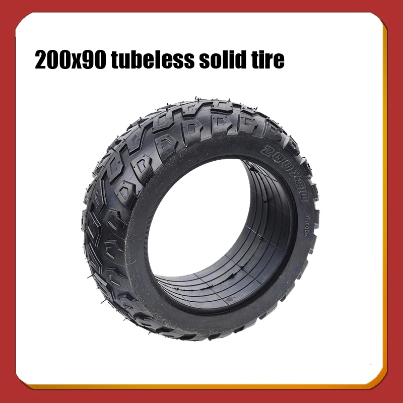 8-Inch Off-Road Solid Tire 200x90 Tubeless Solid Tire For Electric Scooter Balance Car Go Kart Accessories