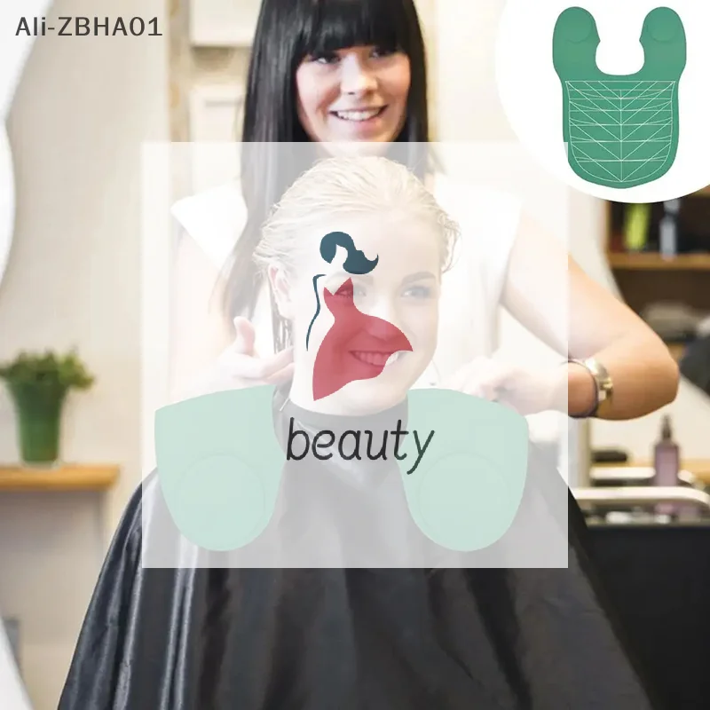 

Парикмахерская накидка на шею, защита для стрижки волос, инструмент для укладки, парикмахерская, силиконовый воротник для стрижки, шаль для окрашивания волос, водонепроницаемая