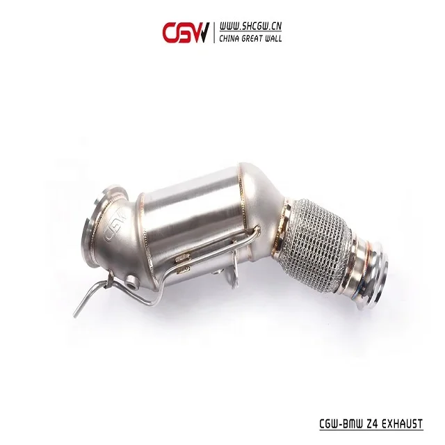 Growling Sound Auto Parts Stainless Steel Downpipe Manifold With Heat Shield for Z4 G29 2.0T MY 2019 Header